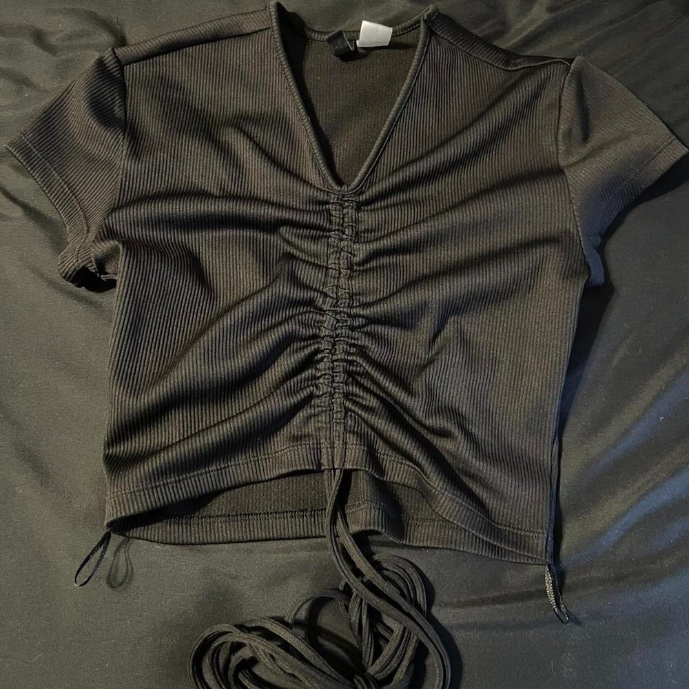 H&M DRAWSTRING TOP